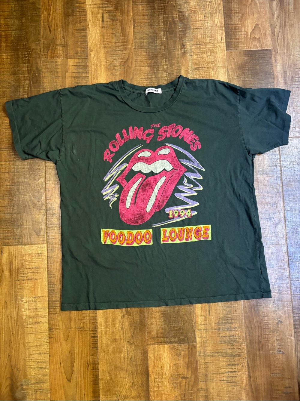 Anthropologie Daydreamer Rolling Stones Voodoo Lounge - vintage black size XL